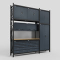 M21 Modular Work Bench - H3100mm x W2880mm | MDF WBT | Dark Grey