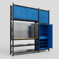 M21 Modular Work Bench - H3100mm x W2880mm | MDF WBT | Blue