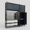 M21 Modular Work Bench - H3100mm x W2880mm | MDF WBT | Dark Grey