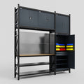 M21 Modular Work Bench - H3100mm x W2880mm | MDF WBT | Dark Grey