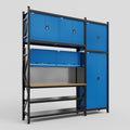 M21 Modular Work Bench - H3100mm x W2880mm | MDF WBT | Blue