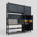 M21 Modular Work Bench - H3100mm x W2880mm | MDF WBT | Dark Grey