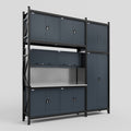 M21 Modular Work Bench - H3100mm x W2880mm | Stainless WBT | Dark Grey
