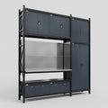 M21 Modular Work Bench - H3100mm x W2880mm | Stainless WBT | Dark Grey