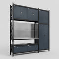 M21 Modular Work Bench - H3100mm x W2880mm | Stainless WBT | Dark Grey