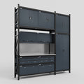 M21 Modular Work Bench - H3100mm x W2880mm | MDF WBT | Dark Grey