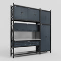 M21 Modular Work Bench - H3100mm x W2880mm | Stainless WBT | Dark Grey
