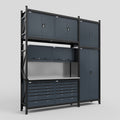 M21 Modular Work Bench - H3100mm x W2880mm | Stainless WBT | Dark Grey