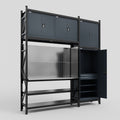 M21 Modular Work Bench - H3100mm x W2880mm | Stainless WBT | Dark Grey
