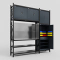 M21 Modular Work Bench - H3100mm x W2880mm | Stainless WBT | Dark Grey