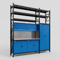 M21 Modular Work Bench with Shelves - H3100mm x W2880mm