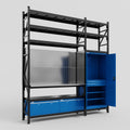 M21 Modular Work Bench with Shelves - H3100mm x W2880mm