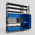 M21 Modular Work Bench with Shelves - H3100mm x W2880mm