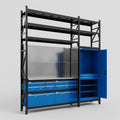 M21 Modular Work Bench with Shelves - H3100mm x W2880mm