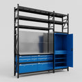 M21 Modular Work Bench with Shelves - H3100mm x W2880mm