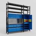 M21 Modular Work Bench with Shelves - H3100mm x W2880mm