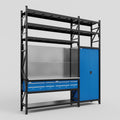M21 Modular Work Bench with Shelves - H3100mm x W2880mm