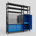 M21 Modular Work Bench with Shelves - H3100mm x W2880mm