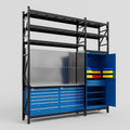 M21 Modular Work Bench with Shelves - H3100mm x W2880mm