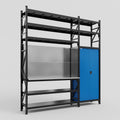 M21 Modular Work Bench with Shelves - H3100mm x W2880mm