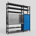 M21 Modular Work Bench with Shelves - H3100mm x W2880mm