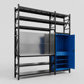 M21 Modular Work Bench with Shelves - H3100mm x W2880mm