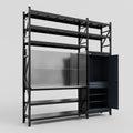 M21 Modular Work Bench with Shelves - H3100mm x W2880mm | Stainless WBT | Dark Grey