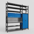 M21 Modular Work Bench with Shelves - H3100mm x W2880mm