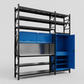 M21 Modular Work Bench with Shelves - H3100mm x W2880mm