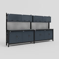 M22 Modular Work Bench - H2100mm x W3780mm | Laminate WBT | Dark Grey