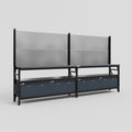 M22 Modular Work Bench - H2100mm x W3780mm | Laminate WBT | Dark Grey