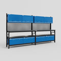 M22 Modular Work Bench - H2100mm x W3780mm | Laminate WBT | Blue
