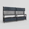 M22 Modular Work Bench - H2100mm x W3780mm | Laminate WBT | Dark Grey