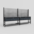 M22 Modular Work Bench - H2100mm x W3780mm | Laminate WBT | Dark Grey
