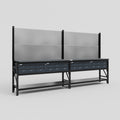 M22 Modular Work Bench - H2100mm x W3780mm | Laminate WBT | Dark Grey