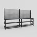 M22 Modular Work Bench - H2100mm x W3780mm | Laminate WBT | Blue