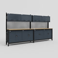 M22 Modular Work Bench - H2100mm x W3780mm | MDF WBT | Dark Grey