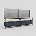 M22 Modular Work Bench - H2100mm x W3780mm | MDF WBT | Dark Grey