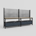 M22 Modular Work Bench - H2100mm x W3780mm | MDF WBT | Dark Grey
