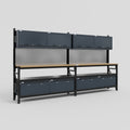 M22 Modular Work Bench - H2100mm x W3780mm | MDF WBT | Dark Grey