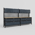 M22 Modular Work Bench - H2100mm x W3780mm | MDF WBT | Dark Grey