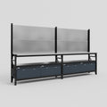 M22 Modular Work Bench - H2100mm x W3780mm | Stainless WBT | Dark Grey