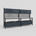 M22 Modular Work Bench - H2100mm x W3780mm | Stainless WBT | Dark Grey
