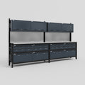 M22 Modular Work Bench - H2100mm x W3780mm | Stainless WBT | Dark Grey