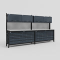 M22 Modular Work Bench - H2100mm x W3780mm | Stainless WBT | Dark Grey