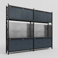 M22 Modular Work Bench - H3100mm x W3780mm | Laminate WBT | Dark Grey