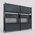 M22 Modular Work Bench - H3100mm x W3780mm | Laminate WBT | Dark Grey