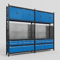 M22 Modular Work Bench - H3100mm x W3780mm | Laminate WBT | Blue