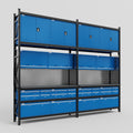 M22 Modular Work Bench - H3100mm x W3780mm | Laminate WBT | Blue
