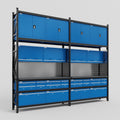 M22 Modular Work Bench - H3100mm x W3780mm | Laminate WBT | Blue